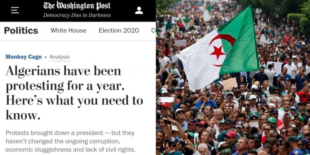 Washington Post : « le régime algérien a survécu au Hirak en utilisant des tactiques de division »