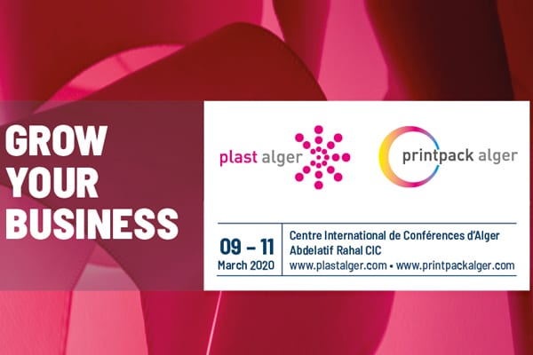 Le Plast & printpack Alger 2020 du 09 au 11 mars au CIC Abdelatif Rahal