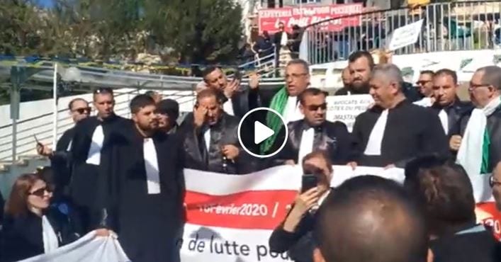 Vidéo | Bejaïa : les avocats célèbrent le premier anniversaire du Hirak