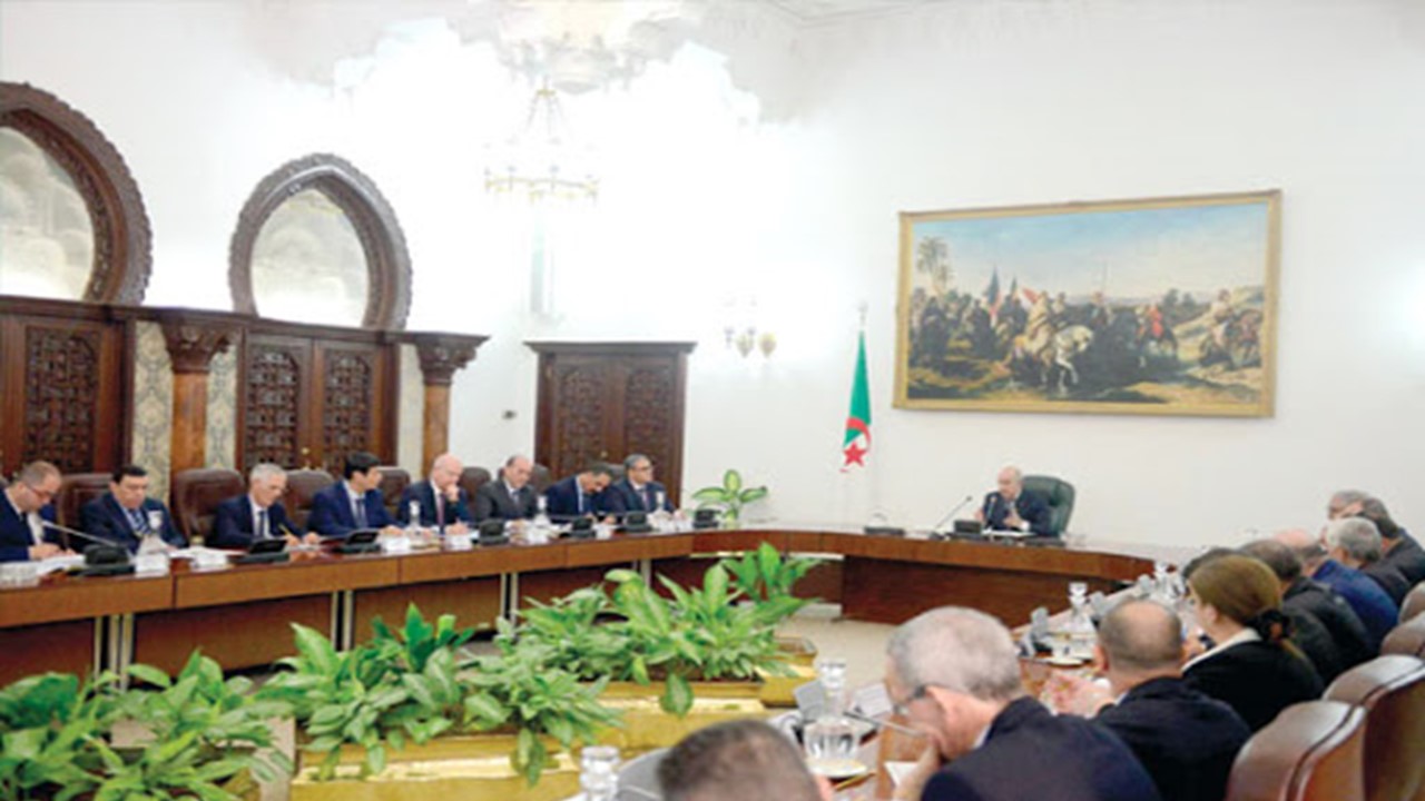 Tebboune préside un conseil des ministres