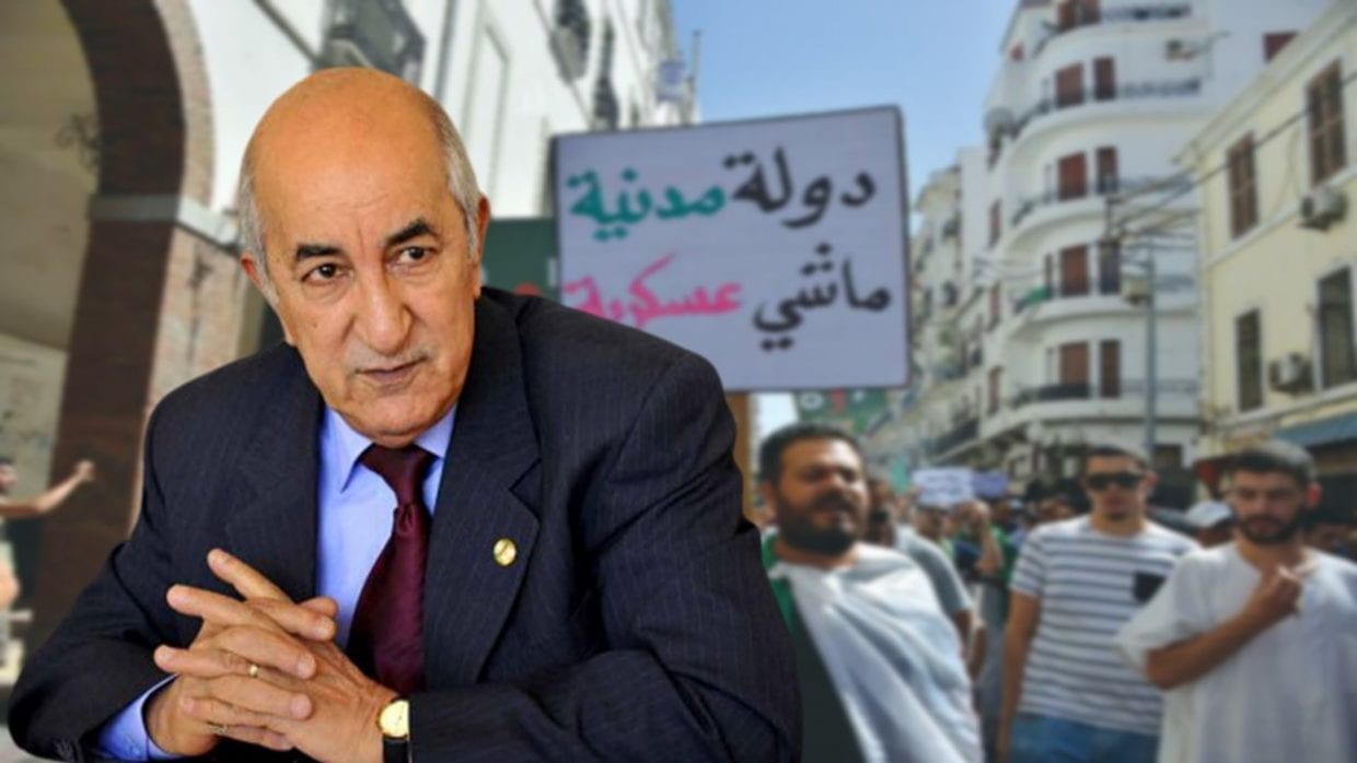 Tebboune s’exprime sur le slogan du Hirak, « Un État civil, non militaire »