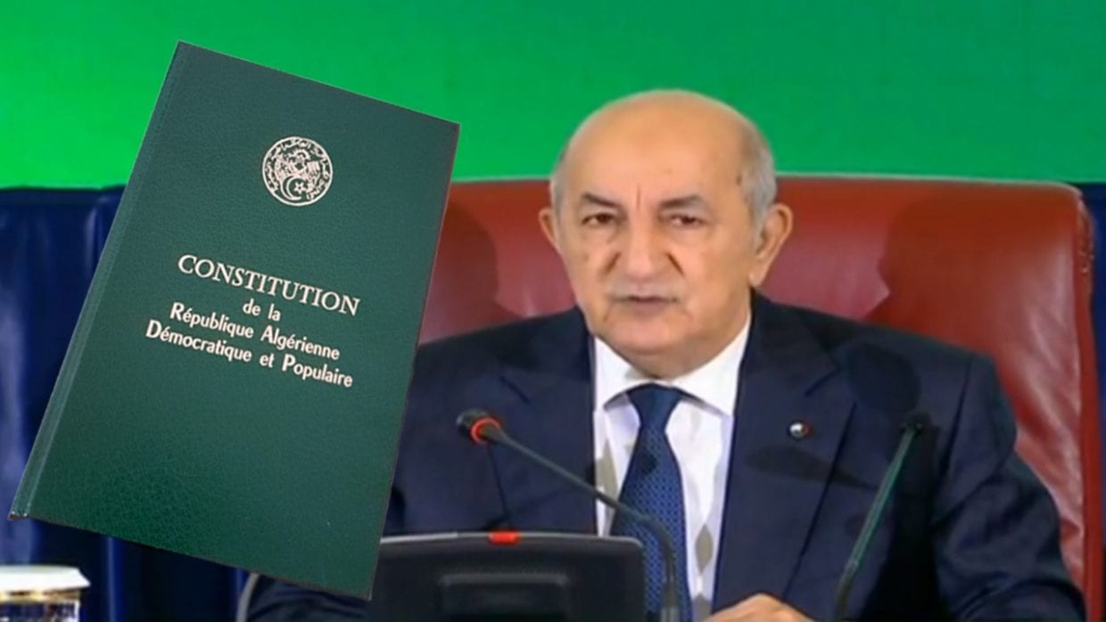 Tebboune reçoit la mouture de l’avant-projet sur les amendements de la Constitution