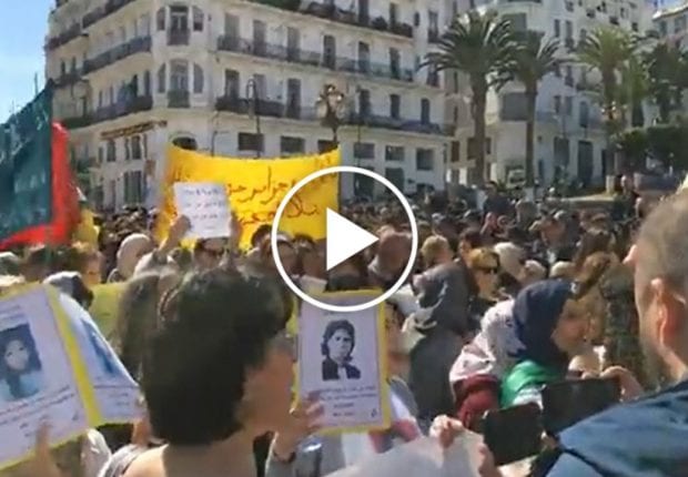 8 mars : manifestation de femmes à Alger (Vidéo)