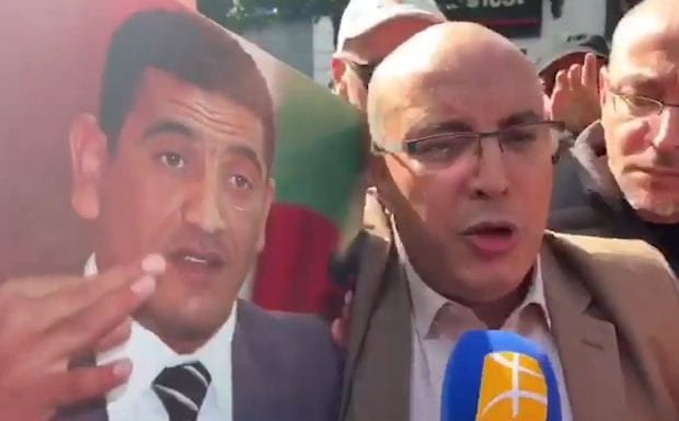 Fodil Boumala présent à la marche du 55e vendredi à Alger