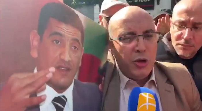 Fodil Boumala présent à la marche du 55e vendredi à Alger
