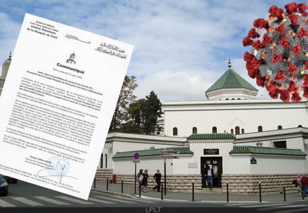 Coronavirus : fermeture de la Grande Mosquée de Paris jusqu’à nouvel ordre