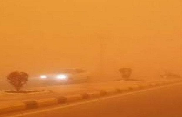 Météo : Vents forts et soulèvements de sable dans des wilayas du sud