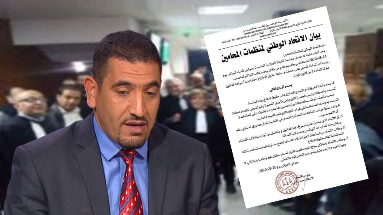 Affaire Karim Tabbou : L’ordre National des Avocats réagit