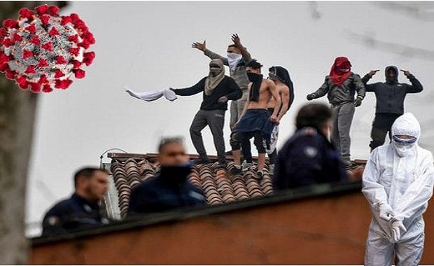 Coronavirus : Émeutes en Italie, des prisonniers s’évadent des prisons