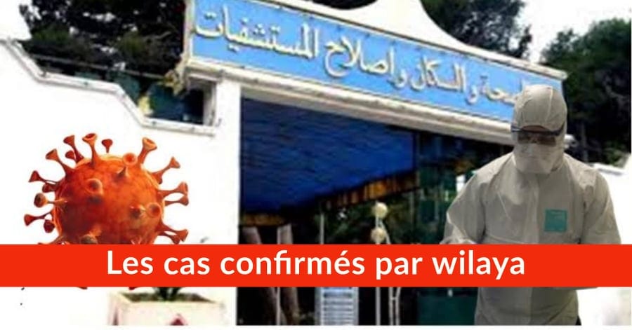 Bilan Coronavirus du 3 avril : Les cas confirmés par wilaya