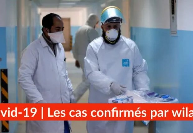 Bilan Coronavirus du 13 avril : Les cas confirmés par wilaya