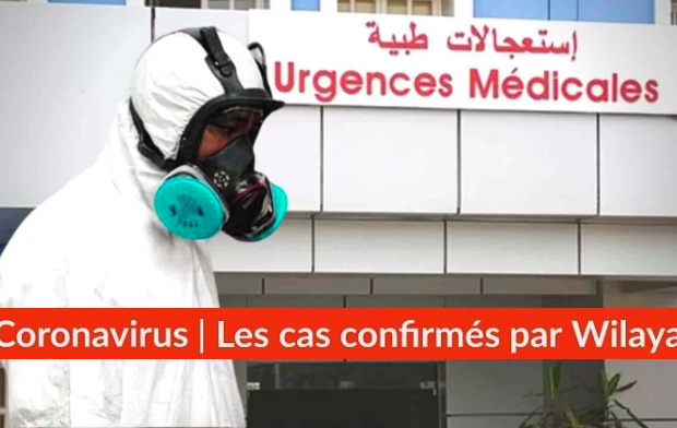Bilan Coronavirus du 17 avril : Les cas confirmés par wilaya