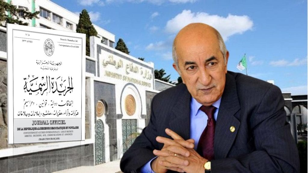 Tebboune « revoit » le décret fixant les attributions du SG du MDN