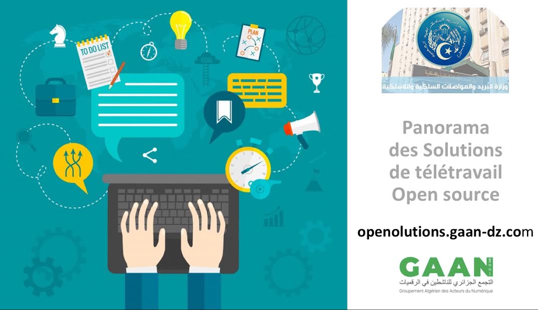 Le GAAN publie un panorama de solutions Open Source de télétravail en collaboration avec le Ministère de la Poste et des télécommunications