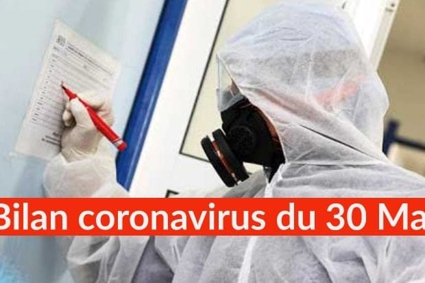 Bilan coronavirus du 30 Mai : Les contaminations toujours à la baisse
