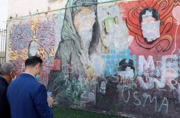 L&rsquo;auteur de la détérioration de la fresque murale arrêté par les services de sécurité