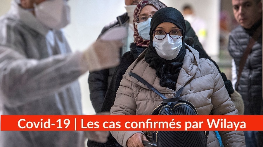 Bilan Coronavirus du 12 mai : Les cas confirmés par wilaya