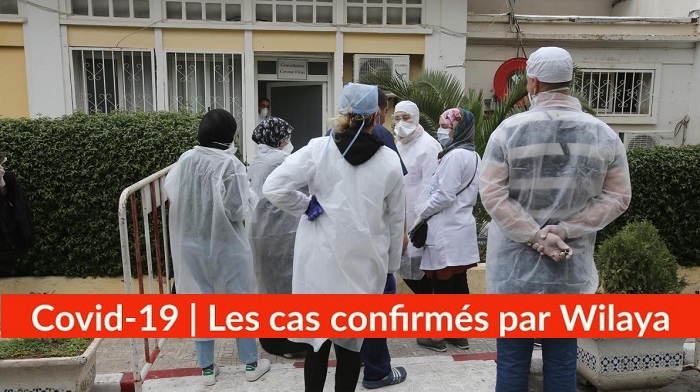 Bilan Coronavirus du 20 mai : Les cas confirmés par wilaya