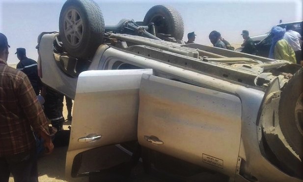 Terrible accident de la route à Laghouat