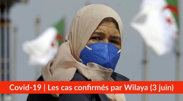 Bilan Coronavirus du 3 juin : Les cas confirmés par wilaya