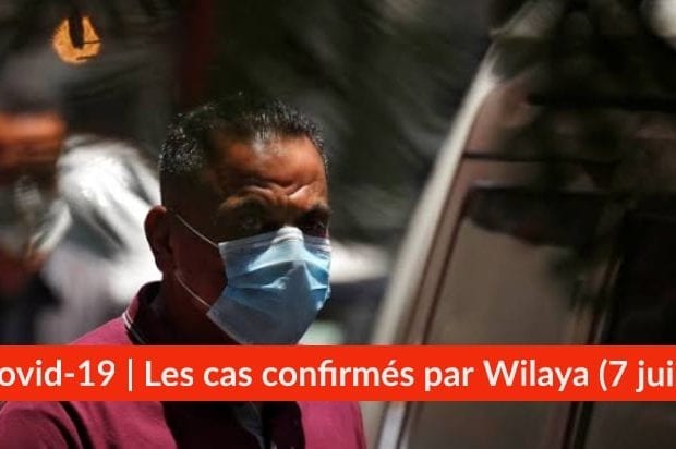 Bilan Coronavirus du 7 juin : Les cas confirmés par wilaya