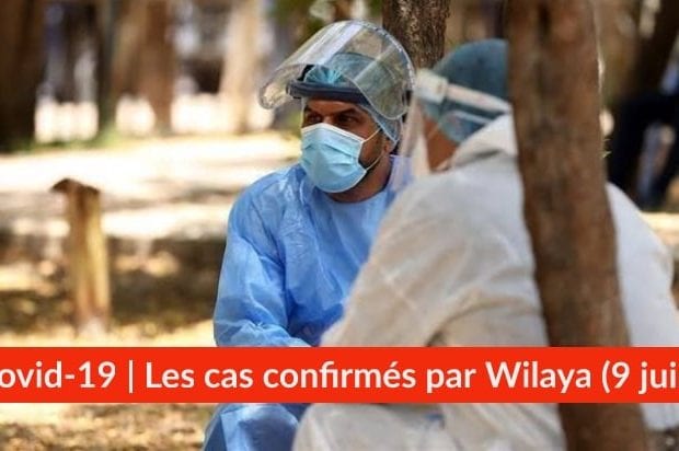 Bilan Coronavirus du 9 juin : Les cas confirmés par wilaya