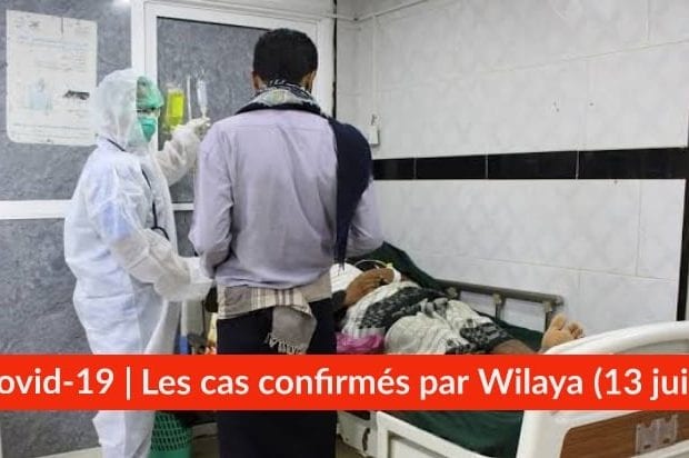 Bilan Coronavirus du 13 juin : Les cas confirmés par wilaya