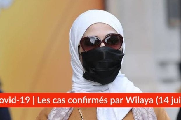 Bilan Coronavirus du 14 juin : Les cas confirmés par wilaya