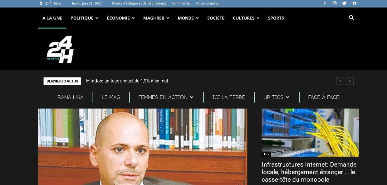 Lancement d’un nouveau journal en ligne en Algérie