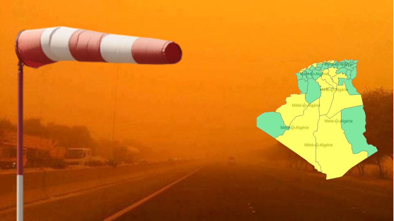 Méteo: des vents forts et soulèvements de sable sur plusieurs wilayas
