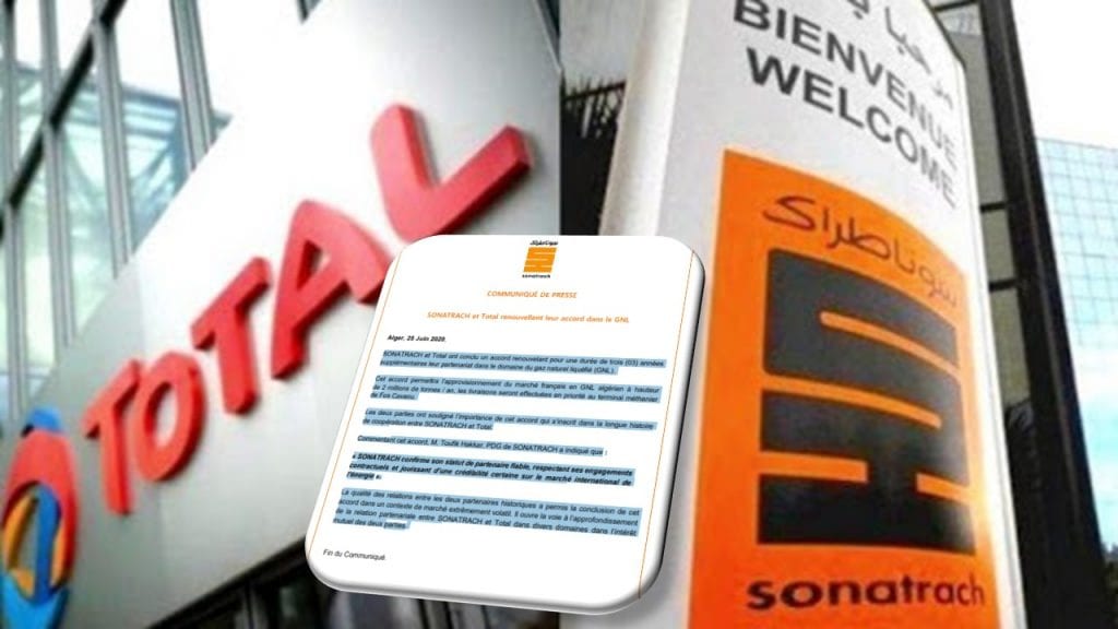 Sonatrach/Total : Renouvellement du partenariat du gaz naturel liquéfié (GNL)