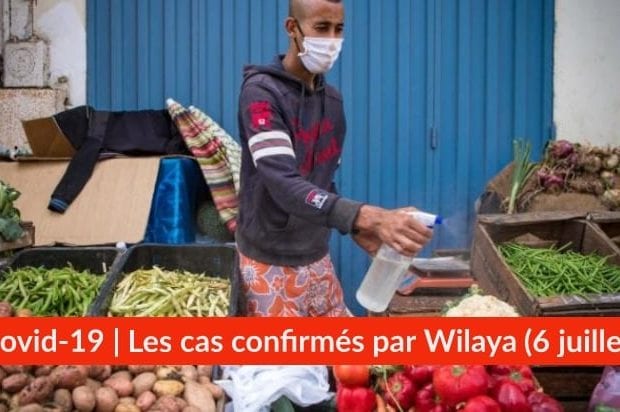 Bilan Coronavirus du 6 juillet : Les cas confirmés par wilaya
