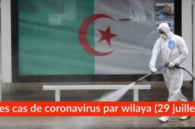 Bilan Coronavirus du 29 juillet : Les cas confirmés par wilaya