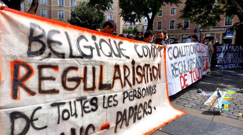 Belgique : Manifestations pour la régularisation des sans-papiers