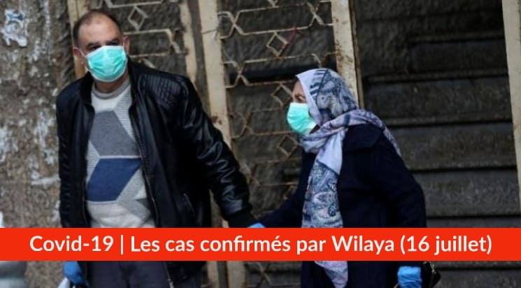 Bilan Coronavirus du 16 juillet : Les cas confirmés par wilaya