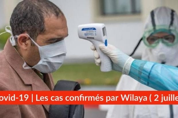 Bilan Coronavirus du 2 juillet : Les cas confirmés par wilaya