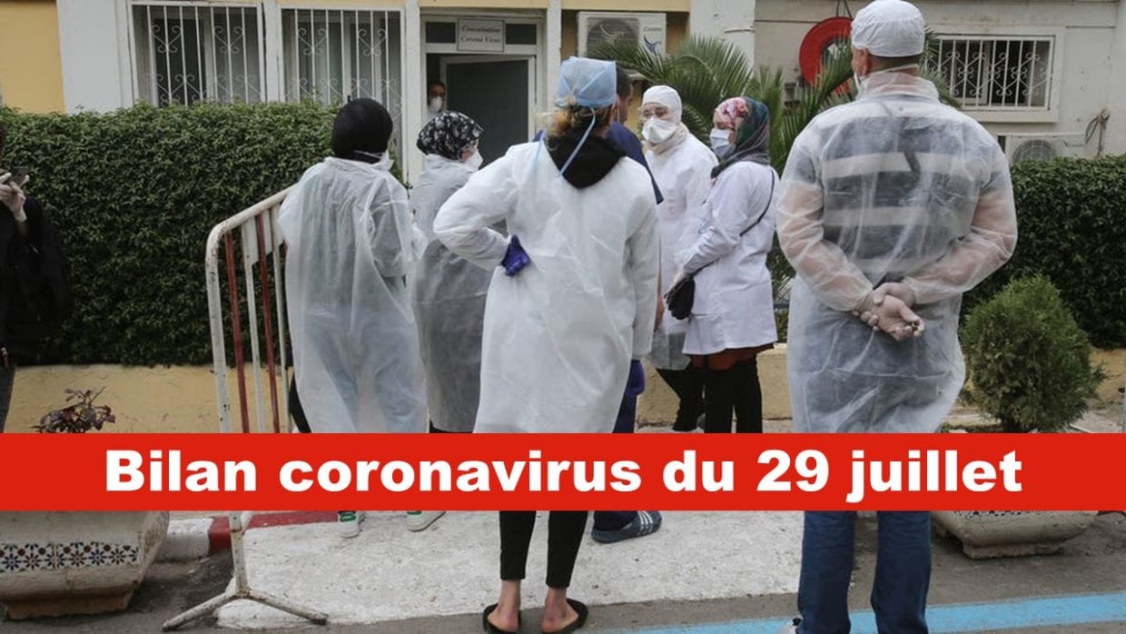 Bilan Coronavirus du 29 juillet : baisse des contaminations et des guérisons