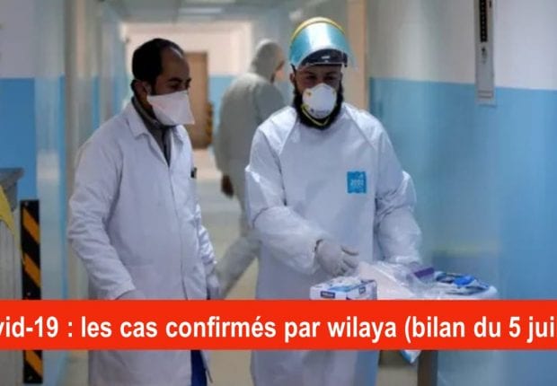 Bilan Coronavirus du 5 juillet : Les cas confirmés par wilaya