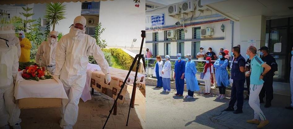 Le personnel du CHU Khalil Amrane de Béjaïa rend hommage à un camarade victime du Covid-19