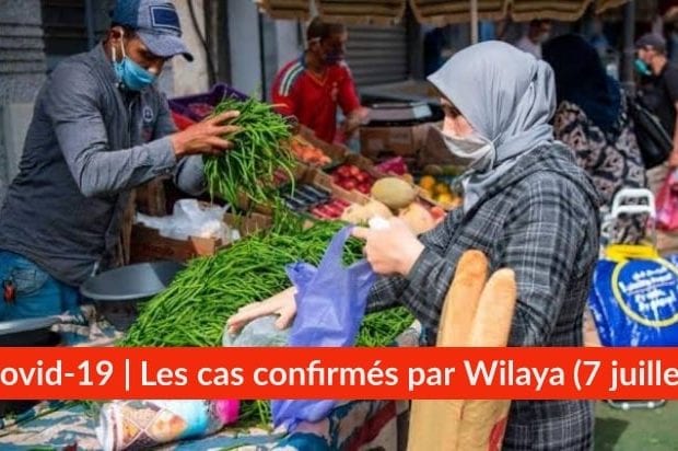 Bilan Coronavirus du 7 juillet : Les cas confirmés par wilaya