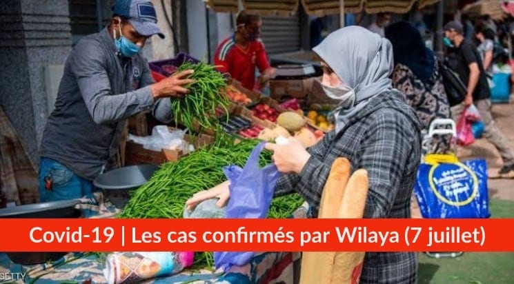 Bilan Coronavirus du 7 juillet : Les cas confirmés par wilaya