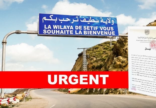 Coronavirus Algérie : nouvelles mesures de confinement à Sétif