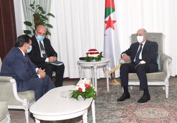 Tebboune reçoit l&rsquo;ambassadeur de la République de l`Inde