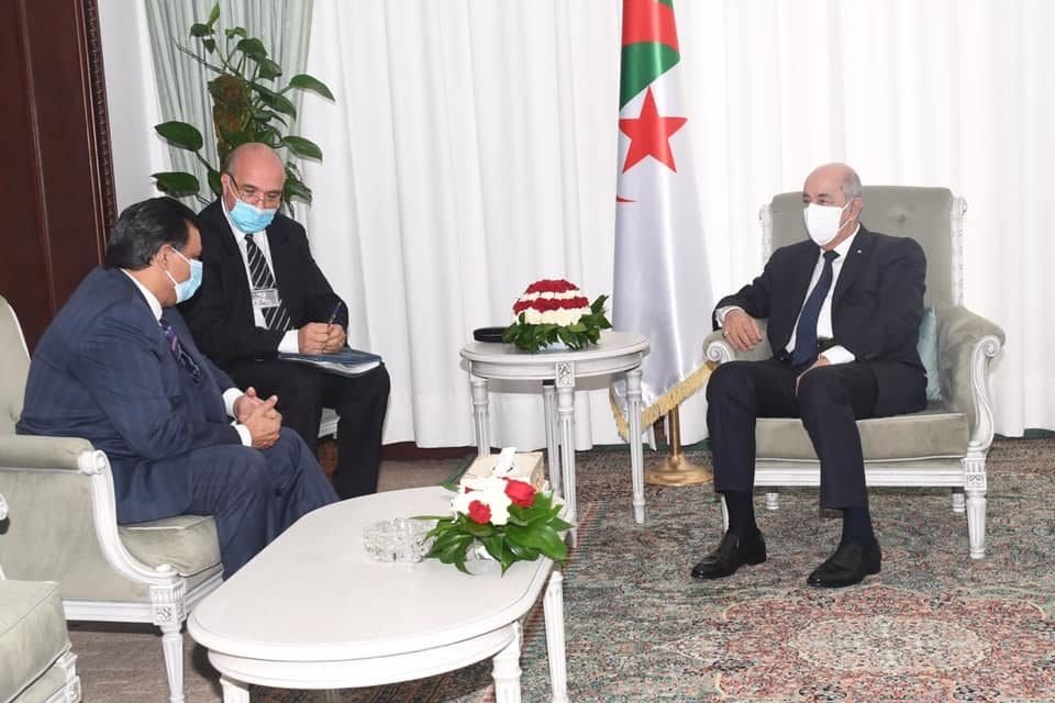 Tebboune reçoit l’ambassadeur de la République de l`Inde