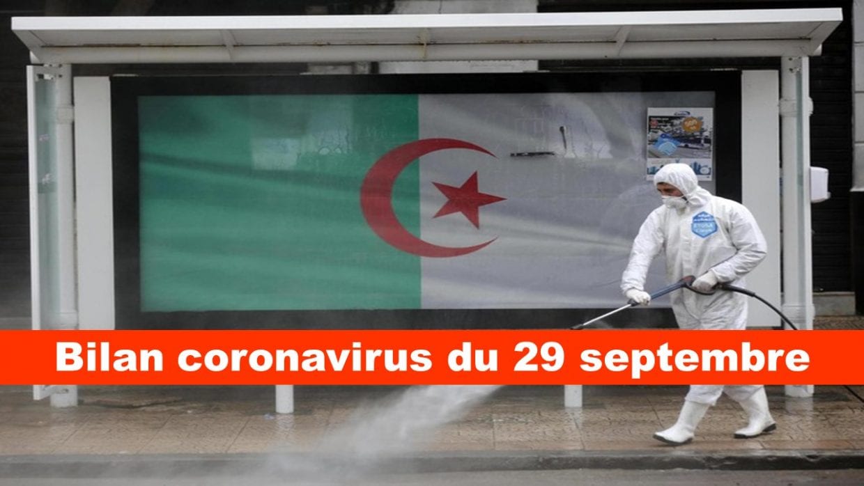 Coronavirus Algérie : le bilan du 29 septembre 2020