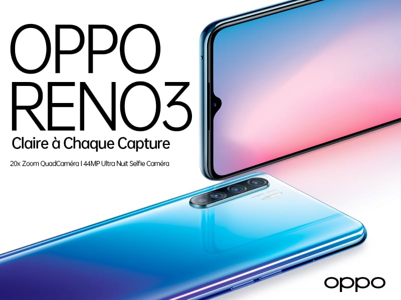 OPPO lance la série experte en photographie Reno3 en Algérie, rendant chaque prise de vue claire