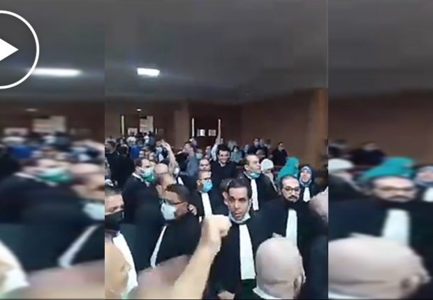 Sit-in des avocats à l’intérieur de la Cour d’Alger (vidéo)