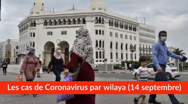Bilan Coronavirus du 14 septembre : Les cas confirmés par wilaya