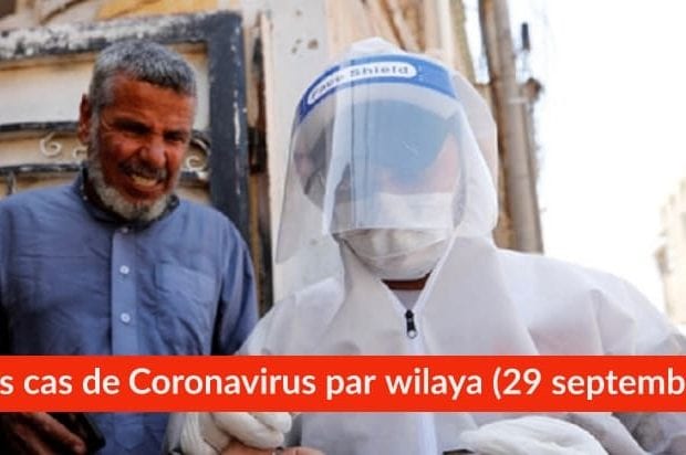 Bilan Coronavirus du 29 septembre : Les cas confirmés par wilaya