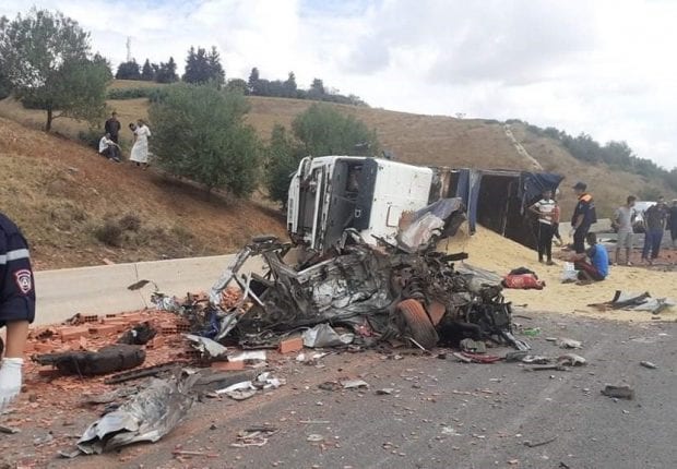 Protection Civile : 9 véhicules emportés par un accident mortel sur l&rsquo;autorute Est Ouest 